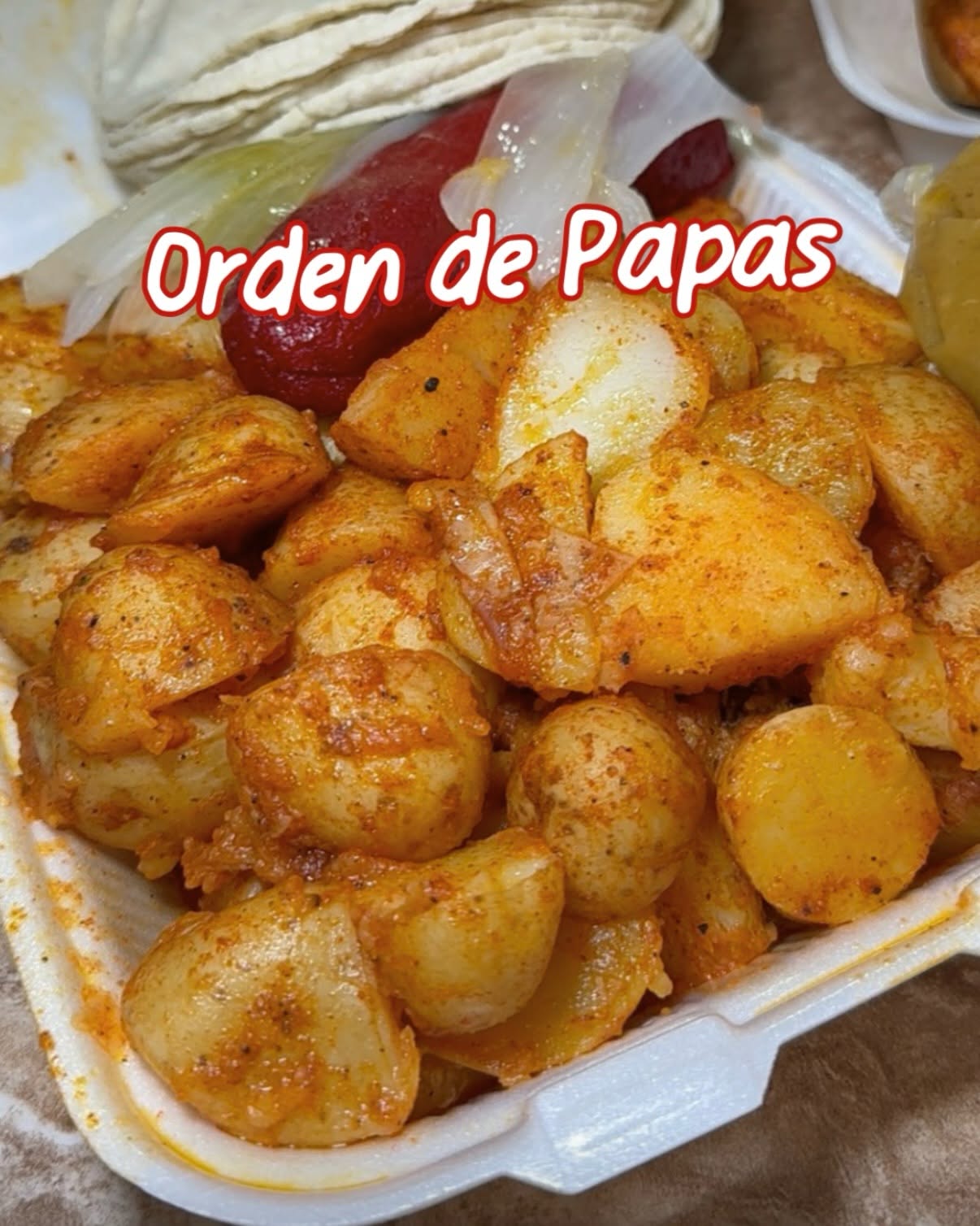 Orden de papas sazonadas